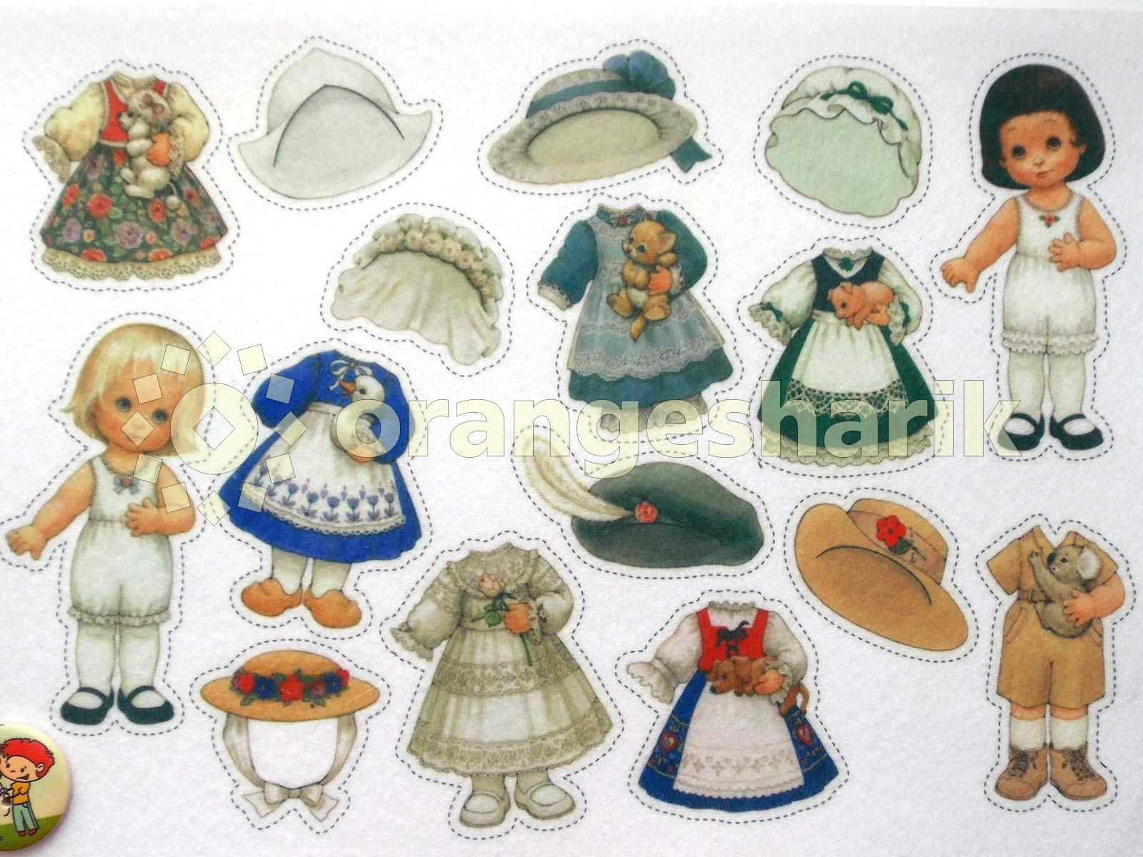 Печать - Куколки с одеждой разных стран